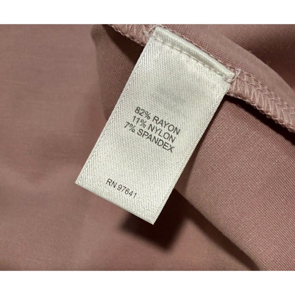 J. Jill Wearever Collection Dusty Plum Purple Scoop Neck Seamed Top Shirt XL NWT - Picture 3 of 4